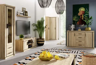 Produktbild von Schmaler Kleiderschrank AIRA – Breite 58 cm, Sonoma-Eiche