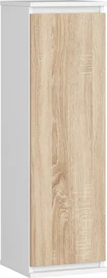 Produktbild von Hängender Schrank AKORD W30 Weiß 30 cm Front Sonoma-Eiche B30 x H99 x T30 cm