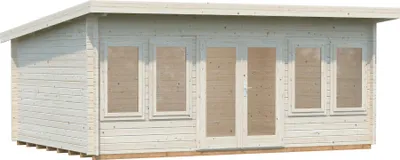 Produktbild von Palmako Gartenhaus Lisa 19,4 m² - 44 mm Transparent tauchimprägniert