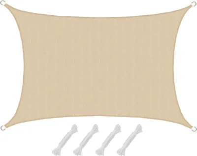 Image de Voile d'ombrage Dahna Ivory 3x5m HDPE