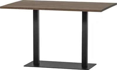 Produktbild von bistro doppelter vierkantrohrfuss metall mattschwarz