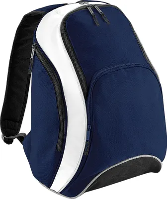 Produktbild von BagBase BG571 | Teamwear Backpack / Rucksasck | 32 x 45 x 23 cm - Farbe: French Navy/French Navy/White - Größe: 32 x 45 x 23 cm