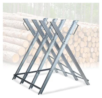 Produktbild von Klappbarer Sägebock für Kettensägen, 81 x 80 x 80 cm, bis 150 kg