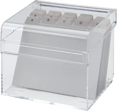 Imagen del producto de MAUL, caja de tarjetas de acrílico, tamaño A7, transparente