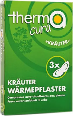 Produktbild von Thermacura Kräuter Kräuter Wärmepflaster Kräuterpflaster Wärmetherapie drei Stk.