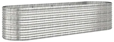 Produktbild von vidaXL Hochbeet Verzinkter Stahl 296x80x68 cm Silbern