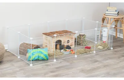 Produktbild von TRIXIE Indoor Freilaufgehege - weiß - 140 × 35 × 70 cm