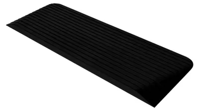 Produktbild von Schwellenrampe für Motorräder, Autos und Rollstühle, Gummirampe, Auffahrhilfe 110x41x5cm