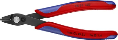 Produktbild von KNIPEX 78 61 140 Electronic Super Knips® XL mit Mehrkomponenten-Hüllen brüniert 140 mm