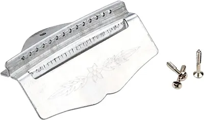 Produktbild von Mandoline-Steg – Gitarrenkomponente – Musikinstrument – 14-Saiten-Modell – Wie abgebildet – Aluminium