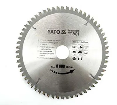 YATO Kreissägeblatt für Aluminium 350x100x30 mm Modell 6099 mit 100 Zähnen