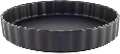 Produktbild von Keramische Quicheform Runde Backform mit Antihaftbeschichtung - 28 cm Schwarz