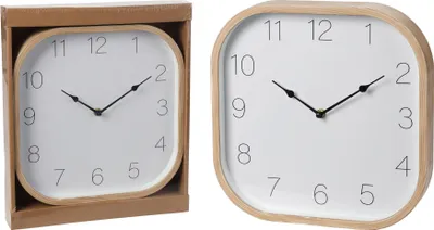 Produktbild von Wanduhr im klassischen quadratischen Design