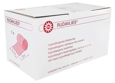 Zdjęcie produktu dla Taśma klejąca włóknina hipoalergiczna biała 5 cm x 10 m opatrunki