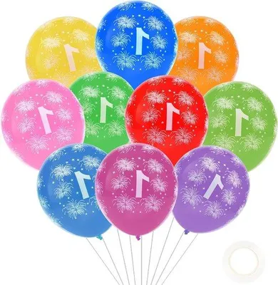 Image de Lot de 10 ballons de décoration d'anniversaire