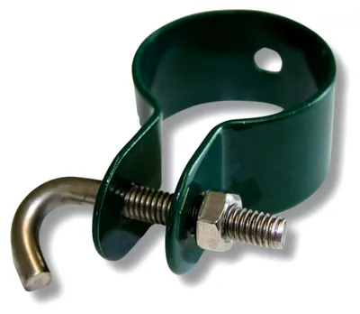 Produktbild von Hakenschelle 38 mm für Geflechtspannstab (moosgrün)