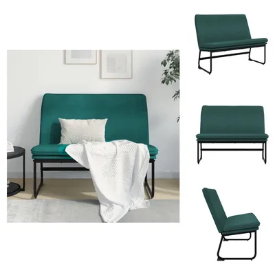 Produktbild von vidaXL Sitzbank Dunkelgrün 100x75x76 cm Stoff - Sitzbänke