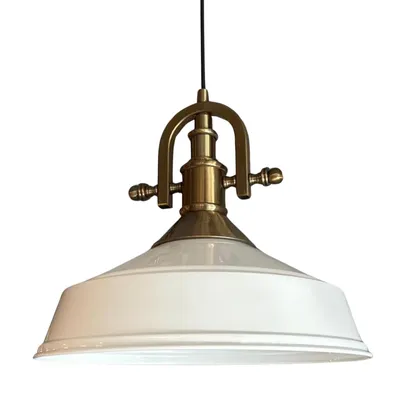 Produktbild von Pendelleuchte Asletl Ø35 cm, Industrial Weiß-Weiß Metall Hängelampe