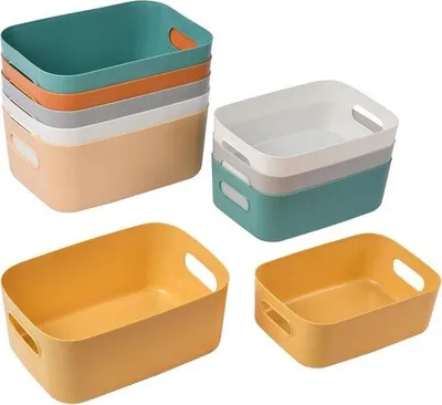Produktbild von Stapelbare Plastikboxen Mit Griffen Für Vielseitigen Einsatz