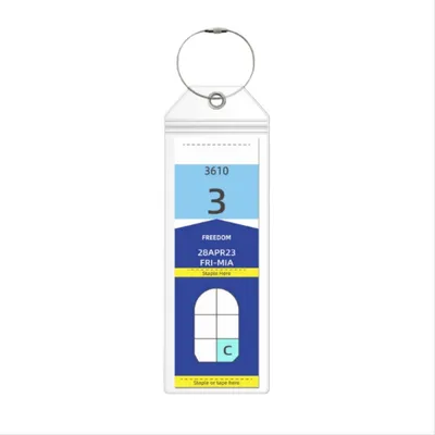 Produktbild von INF 10er Pack Kreuzfahrt Gepäckanhänger - Wasserdichte PVC Kofferanhänger S