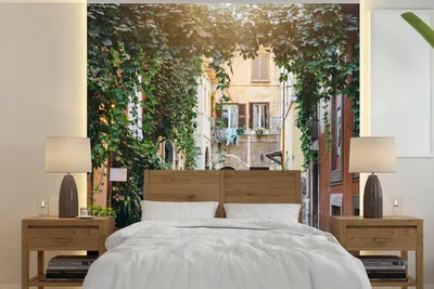 Obrázek produktu pro MuchoWow® Fototapety do obývacího pokoje nebo ložnice tapety vinylové motivy tapety Ulička v Římě 240x240cm