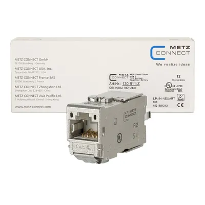 Immagine prodotto di METZ CONNECT C6Amodul Jack a 180° (12 pezzi)