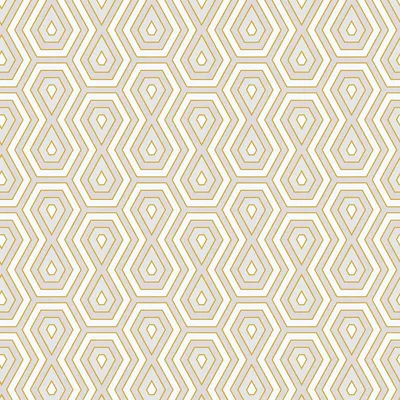 Produktbild von Profhome 377071-GU Grafik Tapete Retro matt gold weiß grau 5,33 m2