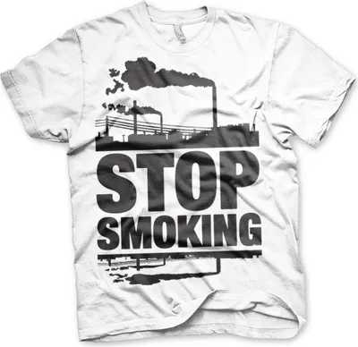 Produktbild von Stop Smoking T-Shirt - XX-Large - White