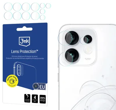 Obrázok produktu pre Hybridové ochranné sklo 3mk na objektív pre telefóny Oppo Reno 16 (CPH2865) / Reno 16 Pro (CPH2863)