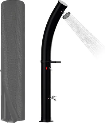 Immagine prodotto di Hengda Doccia solare Doccia da piscina Doccia da giardino 35L Doccia da campeggio curva fino a 60°C Doccia a pioggia Doccia da esterno Camping Piscina