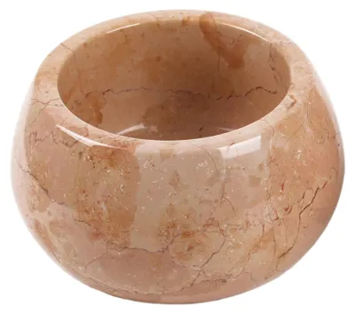Image de Bol décoratif en marbre beige, élégant