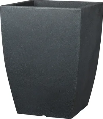 Produktbild von Dehner Blumentopf Bologna, ca. 45 x 45 x 61 cm, Kunststoff, anthrazit