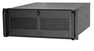 Produktbild von Chieftec UNC-410S-B-U3, Rack, PC, Schwarz, ATX, micro ATX, Stahl, 4U
