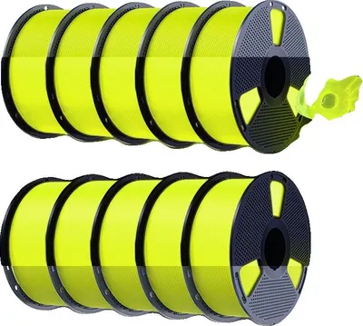 Produktbild von 3D-Drucker-Filament, Leuchtet im Dunkeln, Hochleistungsfähig, PLA leuchtendes Gelb