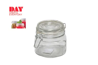 Obrázek produktu pro Zavařovací sklenice DAY 0,5 litru s výkyvným víčkem zavařovací sklenice