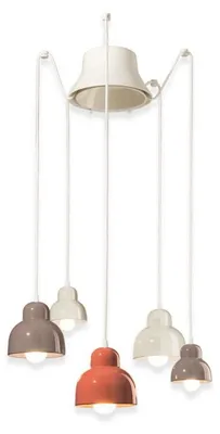 Immagine prodotto di DECO' BERIMBAU C2607, Lampada a Soffitto Sospensione in Vetroceramica, Ferroluce