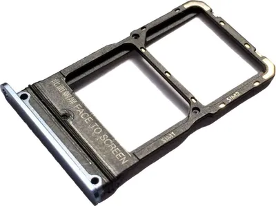 Produktbild von Simkartenhalter (Single oder Dual Nano-SIM) für Xiaomi Mi 10 5G (M2001J2G M2001J2I), Original Ersatzteil, Grau