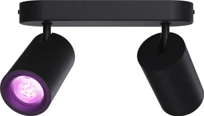 Produktbild von Calex Smart LED Deckenstrahler, 2-flammig oval, schwenkbar, RGB-Farben & kalt- bis warmweiß Licht, dimmbar, WLAN App- & Sprachsteuerung, Weiß