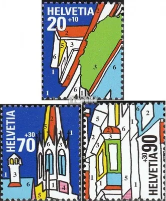 Produktbild von Briefmarken Schweiz 1999 Mi 1692-1694 (kompl.Ausg.) gestempelt NABA 2000