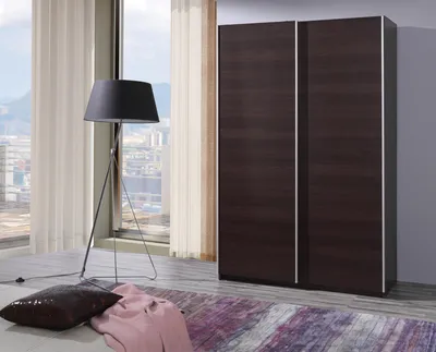 Obrázok produktu pre MOB, Šatníková skriňa - Filey - (gaštan wenge)