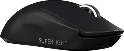 Obrázok produktu pre Logitech G PRO X SUPERLIGHT Wireless Gaming Mouse, zadná časť, RF Wireless, 25400 DPI, 1 ms, čierna
