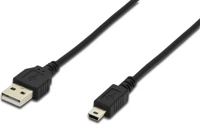 Immagine prodotto di DIGITUS USB 2.0 Anschlusskabel Typ A -mini B St/St 1.8m, sw