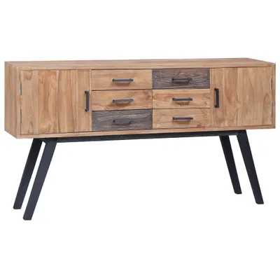 Produktbild von Beistellschrank 140 x 30 x 75 cm Massivholz Teak , Kommoden Design 2024