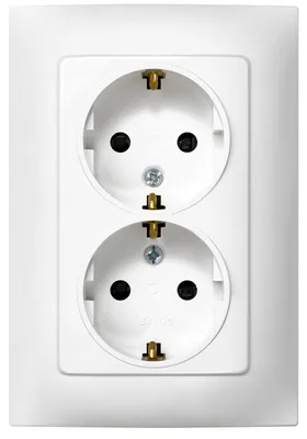 Immagine prodotto di Base di riempimento Simon 2p+t Plastica 230 V 16 A Doppio
