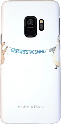 Produktbild von Mr. & Mrs. Panda Samsung Galaxy S9 Handyhülle Maus Pinguin Geburtstag - Weiß - Geschenk, Smartphone Hülle, Happy Birthday, Handy Schutzhülle, Cover, Geburtstage
