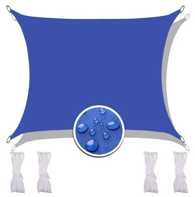 Immagine prodotto di Tenda da sole 3.6x3.6m, colore blu navy, idrorepellente, protezione UV