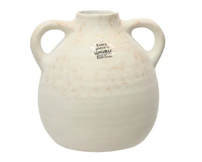 Produktbild von Decoris Vase Krug Modell - Terrakotta - weis - 17 x 17 - vintage