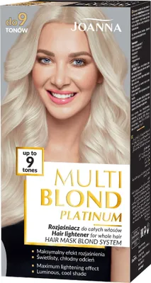 Produktbild von JOANNA Multi Blond Platinium Aufheller für das ganze Haar bis zu 9 Tönen