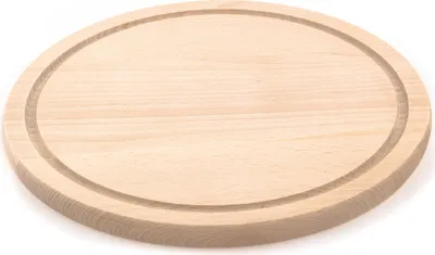 Image de Kolimax Planche à découper ronde en bois, 25 cm