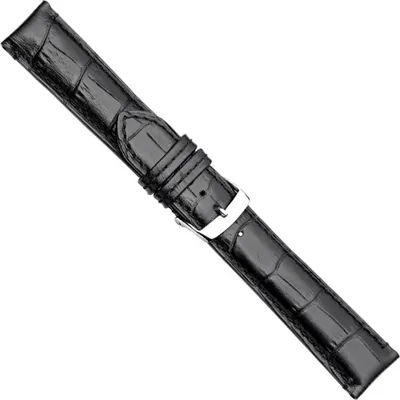 Produktbild von Paris Premium Ersatzband Uhrenarmband Kalbsleder schwarz 20890S, Stegbreite:20mm